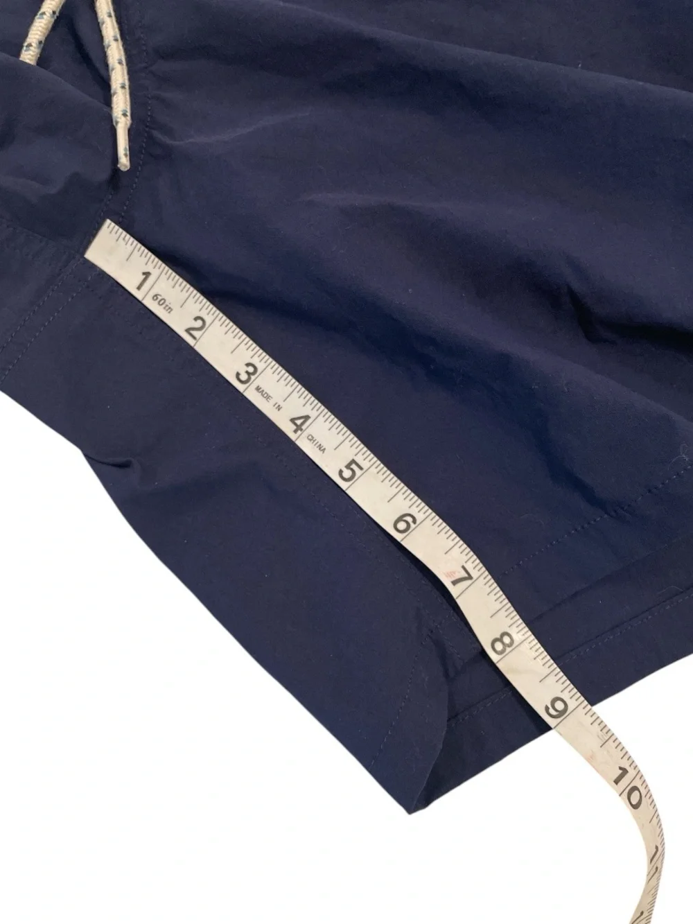 J.Crew Men’s Navy Blue Drawstring/Elastic Swim Trunks Size L